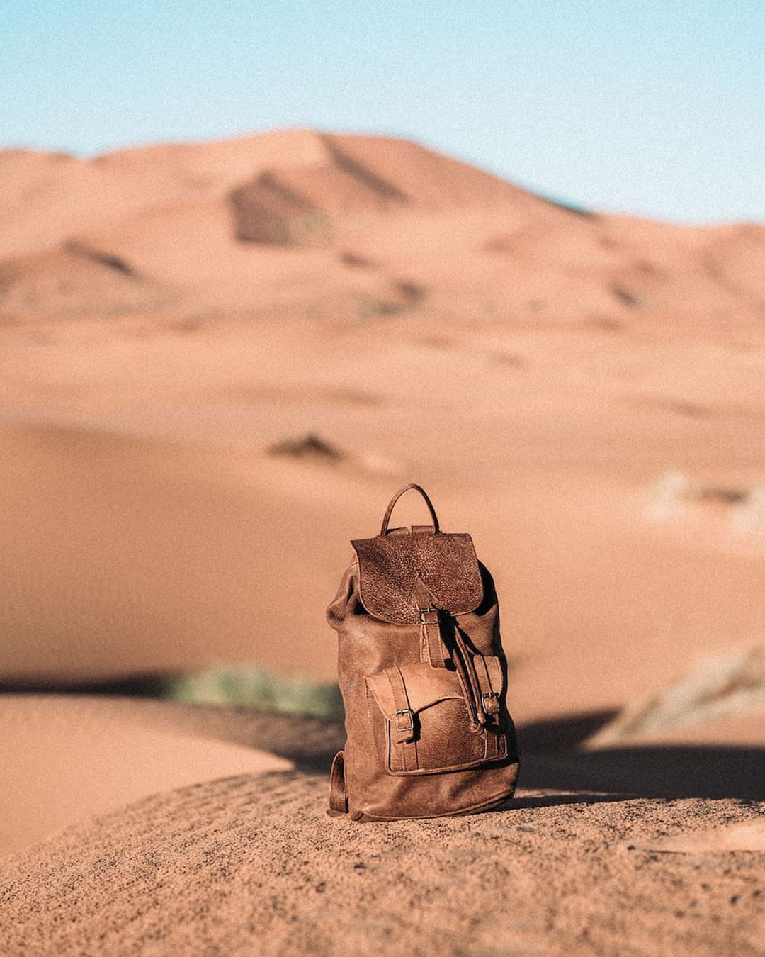 bag in desert